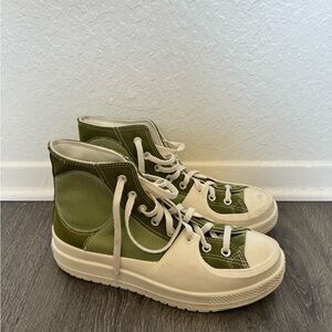 Converse Olive Green High-Top Sneakers